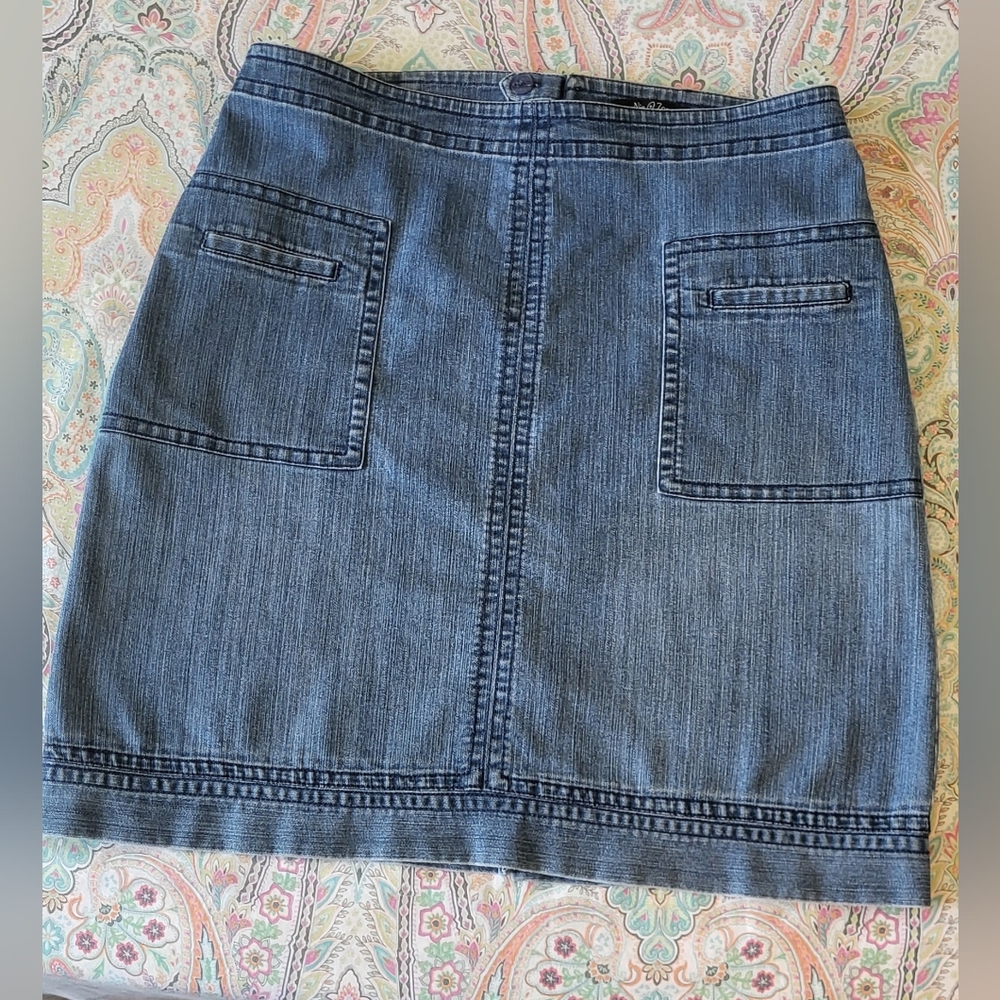 Nie + Zoe Jean Skirt Size 10